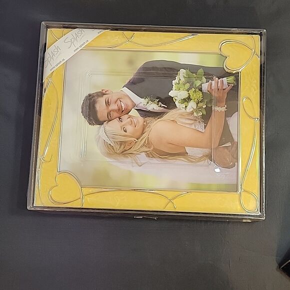 Splash True Love photo frame 5" x 7" Silver and Yellow plated - Picture 6 of 12